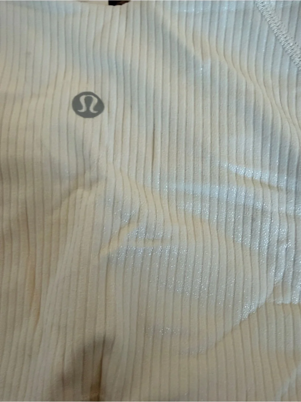 lululemon athletica Ribbed Cream Seamless Bralette Tank